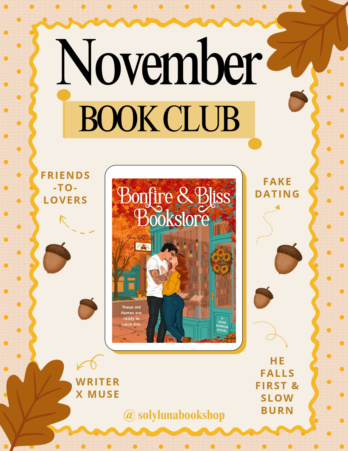 Bonfire & Bliss Bookstore Book Club
